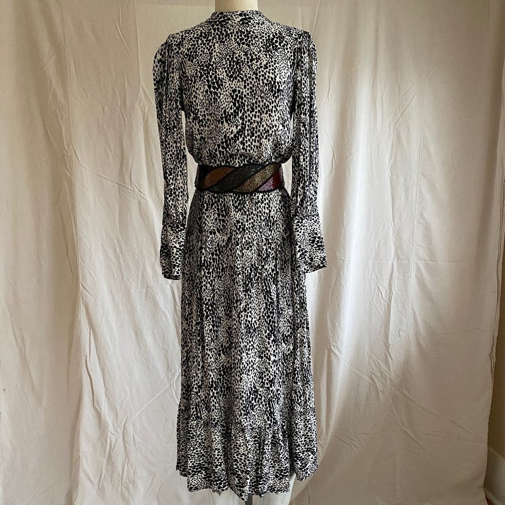 Topshop long speckle print dress